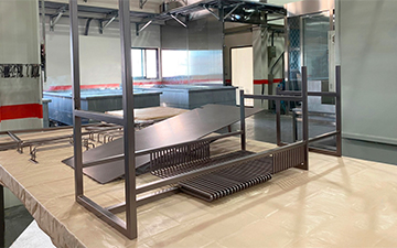 Hairline coffee shape stand design