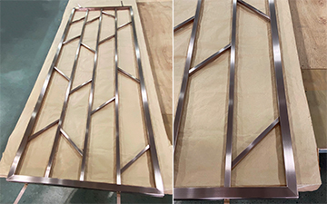 Hairline ancient coffee titanium-plated screen