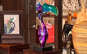 Colorful stainless steel glass