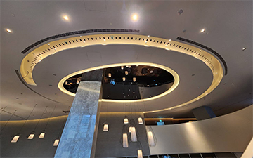 Titanium-plated decoration of hotel